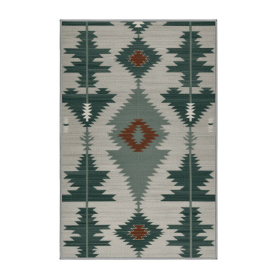 Washable Sagebrush Southwestern Area Rug
