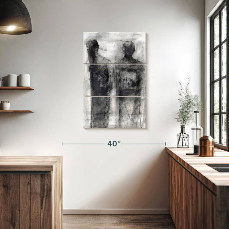 Leisha 2 Figures Study II, 38" H x 24" W