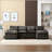 Modern Large chenille Fabric U-Shape Sectional Sofa-2125716690