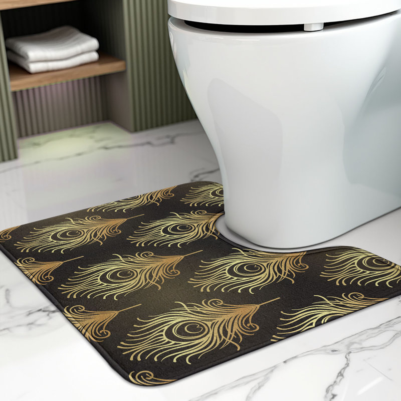 Tapis de salle de bain en U Art Deco