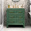 Meuble-lavabo autoportant 30 po avec lavabo en céramique 30 po, 3 tiroirs, structure en bois massif-929042441-929042446