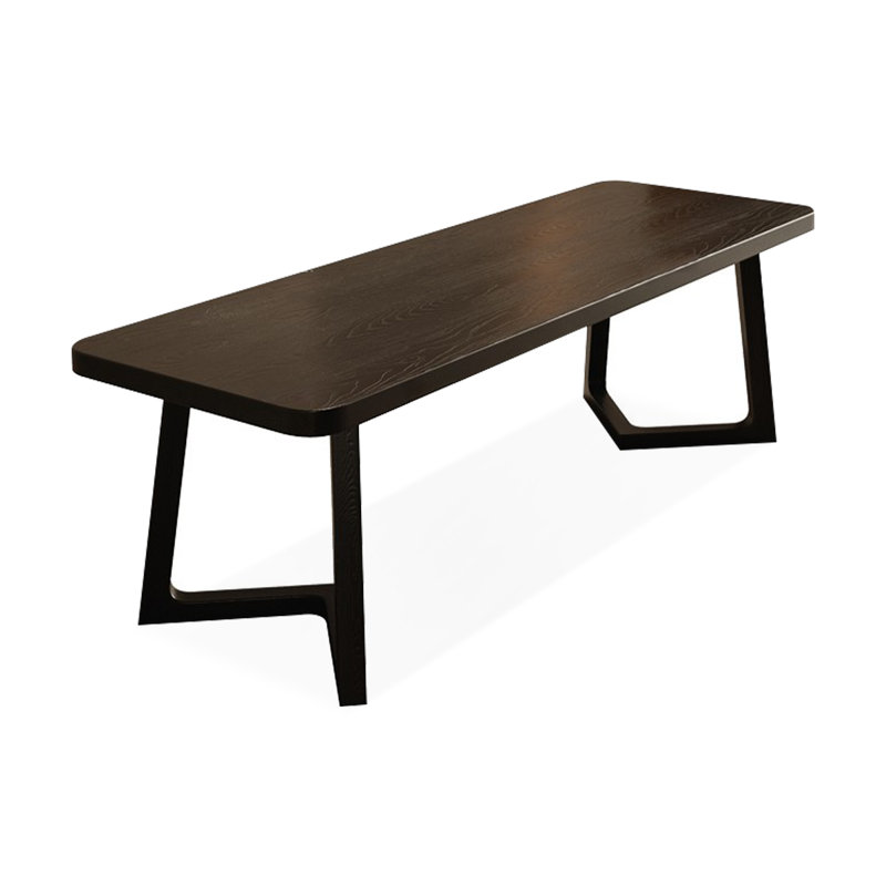 Bureau rectangulaire en bois massif, H 29,53 po x l 94,49 po x P 27,56 po