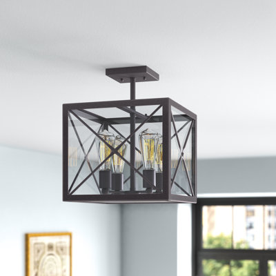 Harlon Glass Semi Flush Mount