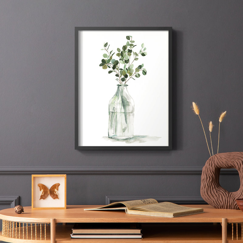Botanical Arrangement II, reproduction encadrée - bois massif, Noir, H 20 po x l 16 po