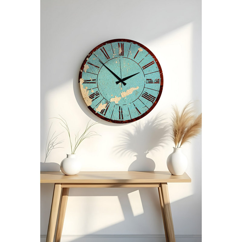 Horloge 19,7 po x 19,7 po Elegant 100% panneau de fibres à densité moyenne, épaisseur: 0,2 pouce | Parfait pour la décoration de la maison ou du bureau, le design élégant ajoute une touche moderne à n'importe quelle pièce