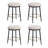 24.75'' Modern Counter Stools Set Of 4,White Counter Stools With Iron Frame,Sponge Cushion,Footrest,Suitable For Kitchen/Bedroom/Dining Room.-1245526734-1245526732