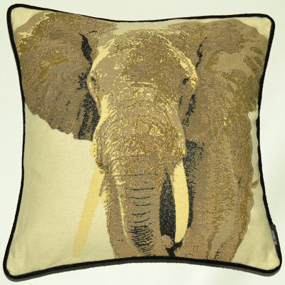 Cyrilmagnin Animal Print Black Bolster Cushion Cover