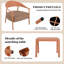 Ensemble de chaises d'appoint Summer Modern avec table basse - 2 chaises et table de salon-1424874471