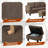 3-Piece Microfiber Sectional Sofa-1506877669-1506988595