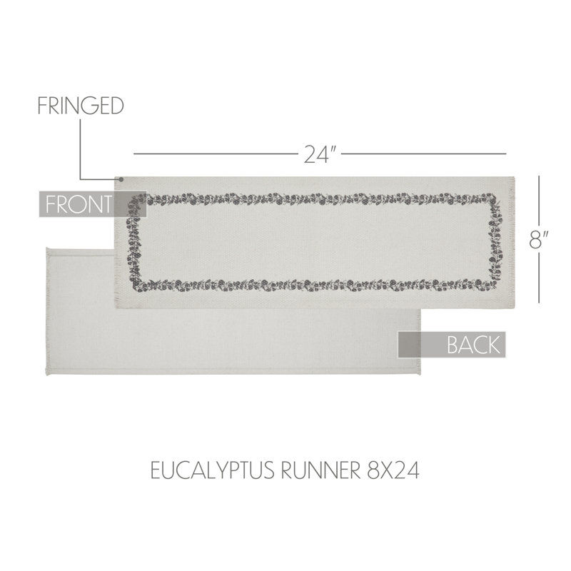 Finders Keepers Eucalyptus Runner 12x36, 24" x 8"