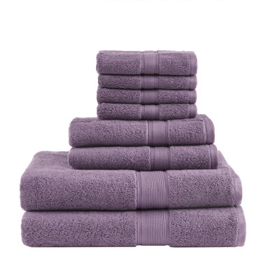 100% Cotton 8 Piece Antimicrobial Towel Set