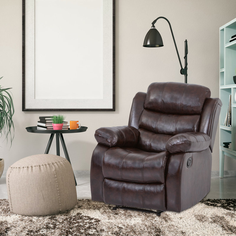 Faux Leather Recliner