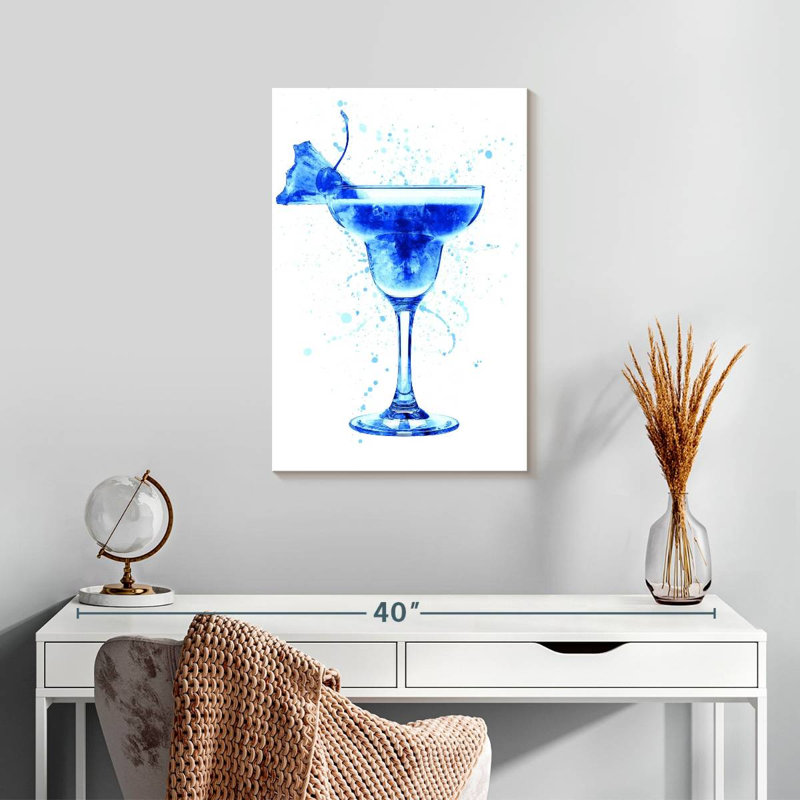 Verre à cocktail II, H 24 po x l 16 po