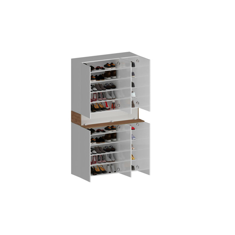 15 Pair Shoe Storage Cabinet, Beige