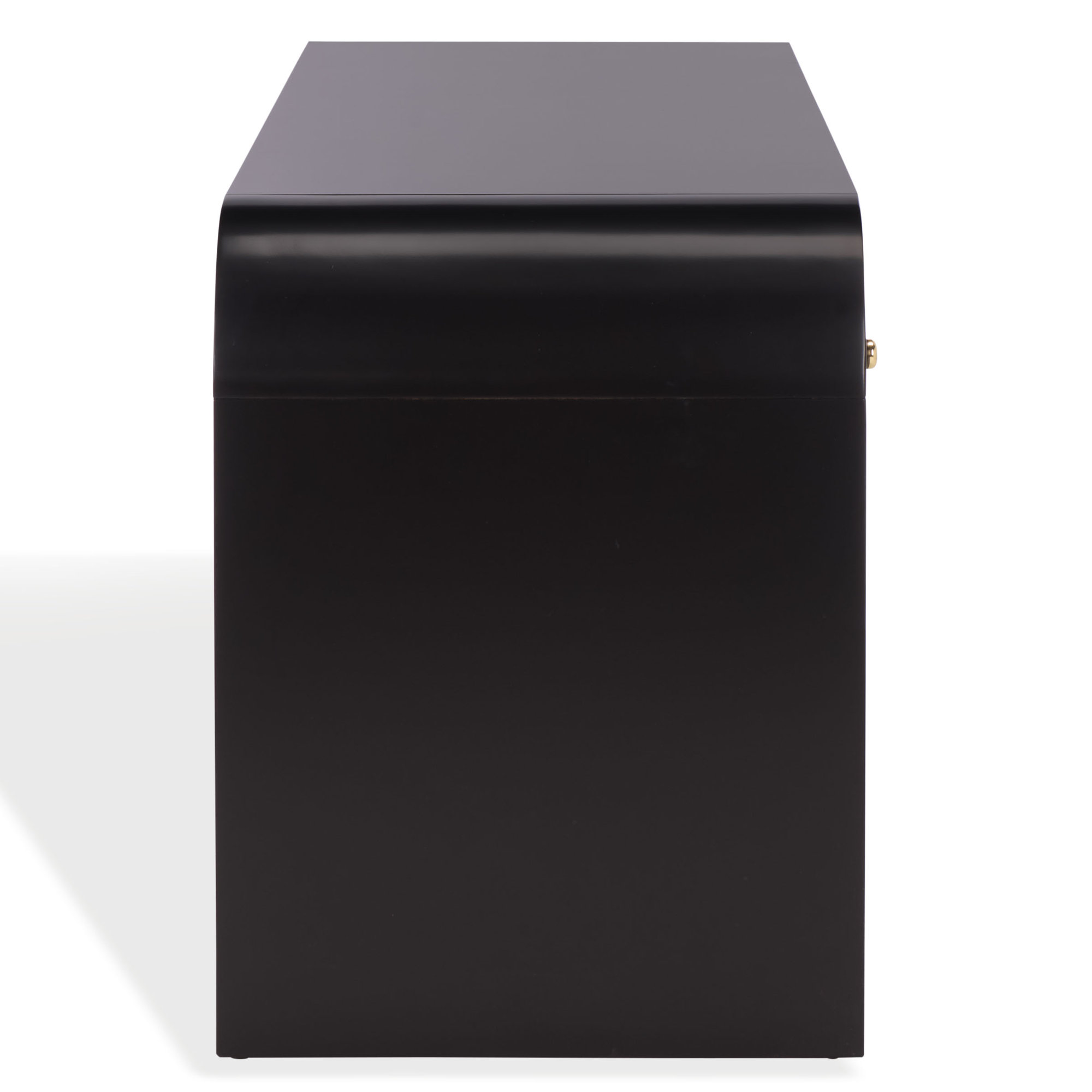 Liabella 3 Drawer Curved Media Stand, Black