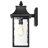 Austen Collection Outdoor 17 inch Large Wall Light Matte Black Finish with Clear Water Glass