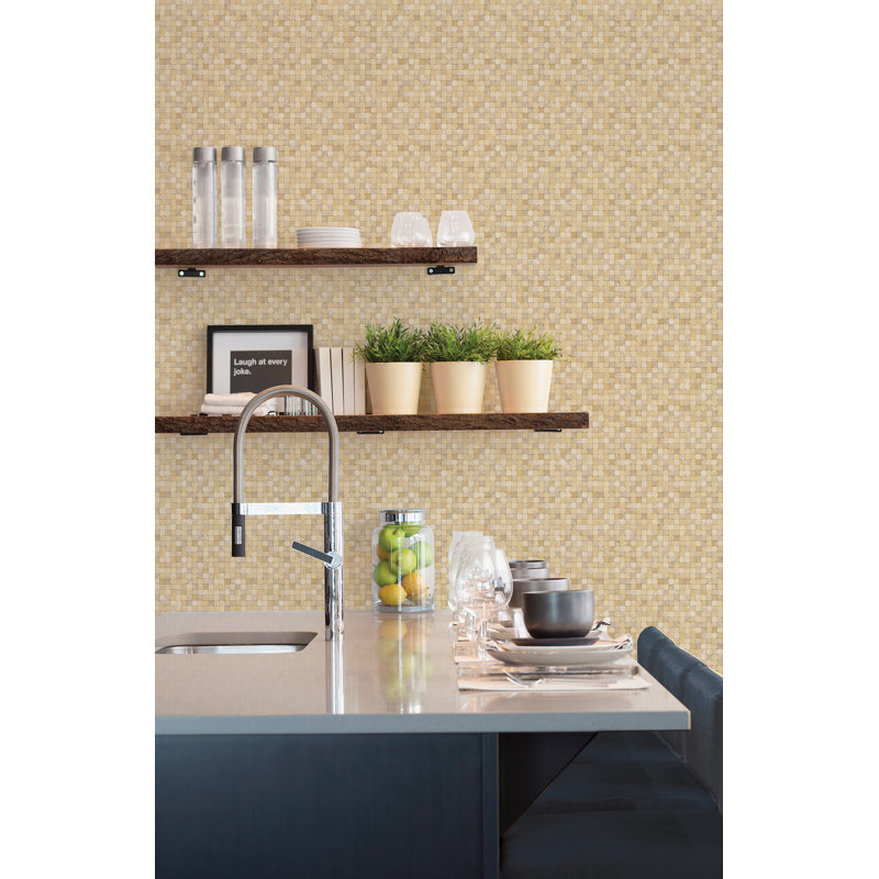 10m x 53cm Matte Wallpaper Roll, Ochre