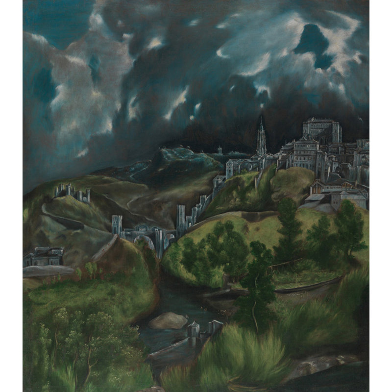 Vue de Tolède, H 23 po x l 20 po