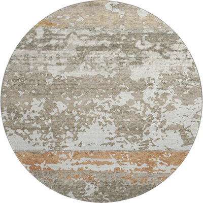 Premium Machine Washable Mayfield AMF2398 Striped Rug