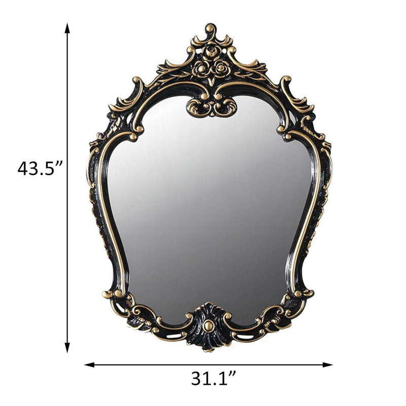 Miroir, finition noire