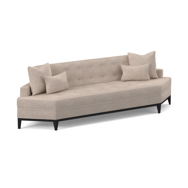 Perspective Sofa, Espresso, Fizz Ivory 100% Polyester