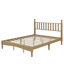 Grand lit plateforme en bois