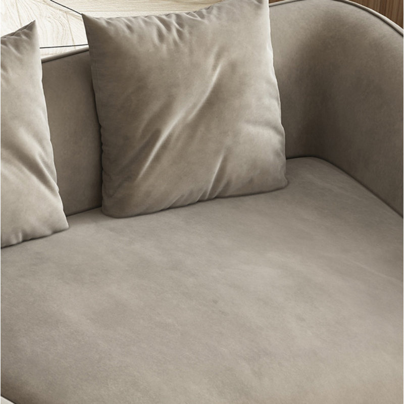 Canapé moderne moderne en tissu gris