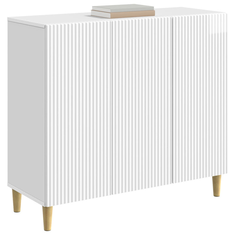 89cm Sideboard, High Gloss White