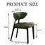 Ensemble de 2 chaises de salle à manger modernes entièrement assemblées en similicuir vert foncé avec des pieds en bois massif-1531751723-1540734535