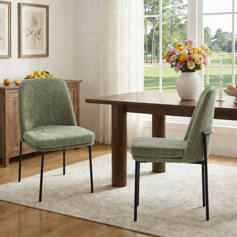 Chaise rembourrée Parsons, F - vert