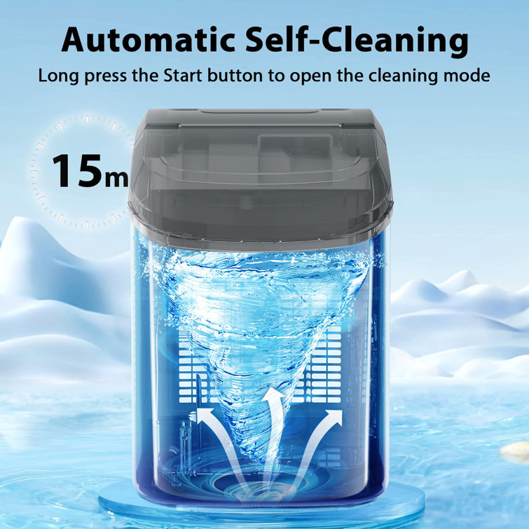 Nugget Countertop Ice Maker with Soft Chewable Ice, 34Lbs/24H, Pebble –  ANTARCTIC-STAR