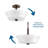 Tashina Glass Semi Flush Mount-23857705