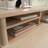 Hutch With Storage Cubbyholes, Maple Finish