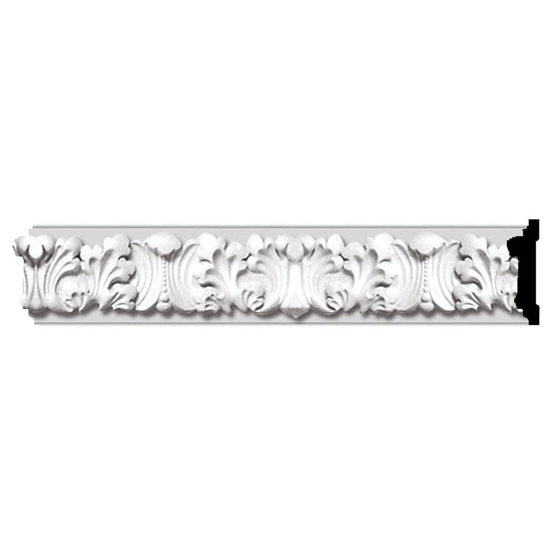 White Polyurethane Benson Acanthus Leaf Crown Moulding