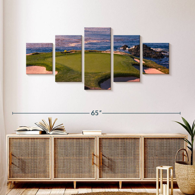 Golf à Pebble Beach, H 24 po x l 55 po