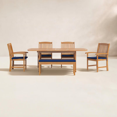 Narelle Summerton 6-Person Extendable Teak Dining Set