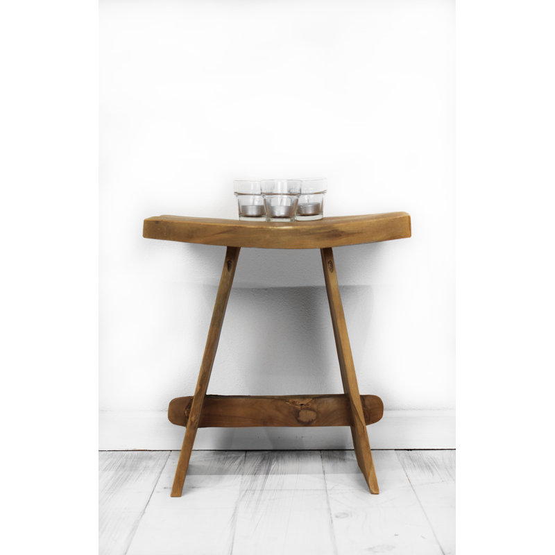 Yellow Pine Solid Wood Accent Stool