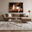 Chat persan brun, art mural sur toile