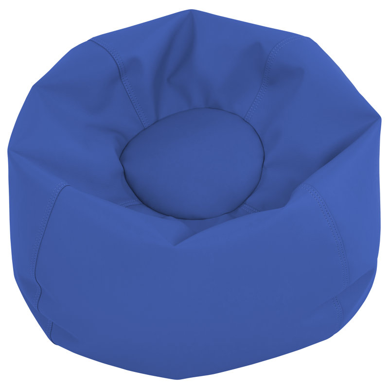 SoftScape Classic Bean Bag, 19" H x 26" W x 26" D, Blue