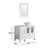Wellbrock 36 " W Freestanding Standard Free Standing 1 Single Vanity Bathroom Vanity With Stone Top with Mirror
