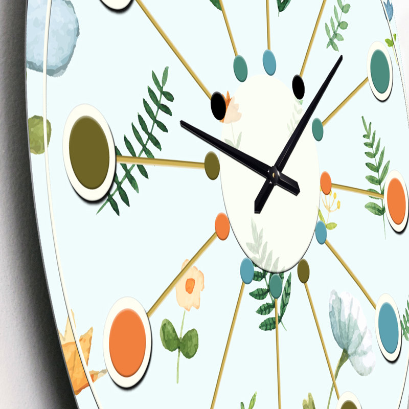 Horloge murale rétro Mid-Century, Petit