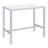 Nimitz White High Gloss And Chrome 5-Piece Bar Set