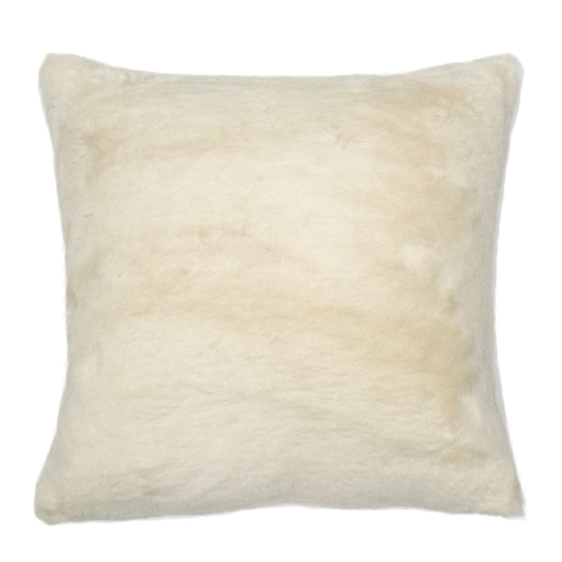 Eureka Square Pillow Cover & Insert, Winter White