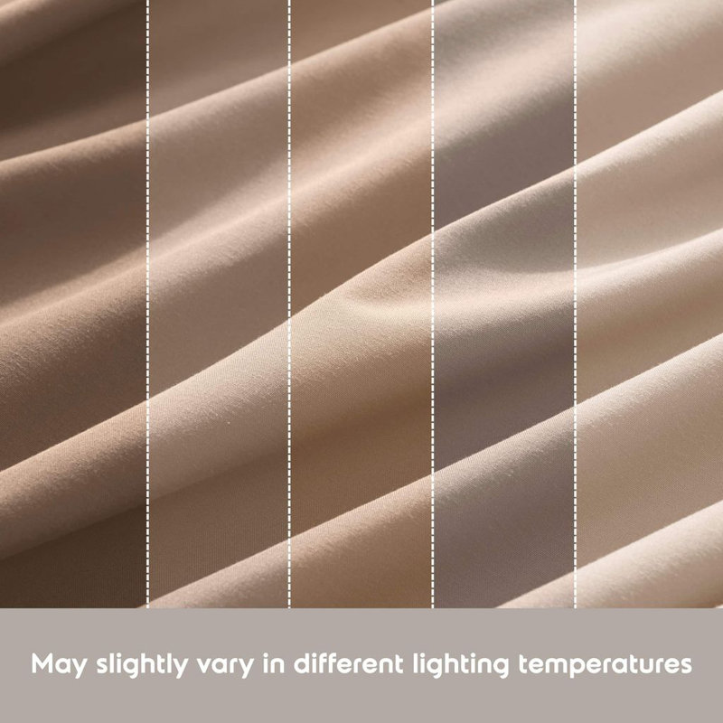 Ensemble de draps doux et respirant Hotel Collection, Taupe, sable, Double XL