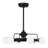Jataveon 30" LED Fandelier in Matte Black with Remote Control-1094007038
