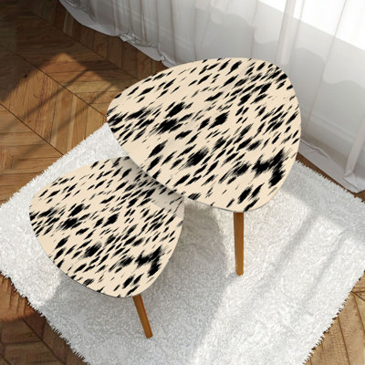 Ensemble de 2 tables basses gigognes Triangle