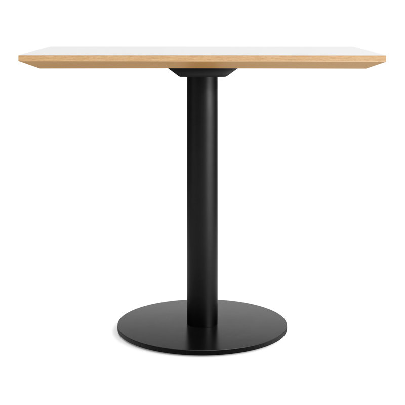 Easy Walnut Wood Dining Table, Walnut, Matte Black