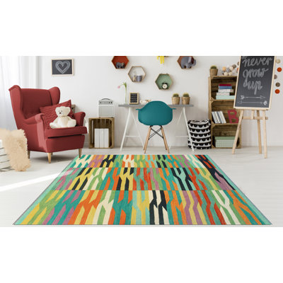 Modern Flatweave Abdalla Red Rug