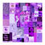 Vibrant mauve, mélange éclectique d'icônes et de graphiques-99829176