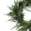 30" Snowy Evergreen Holiday Wreath with Pinecones